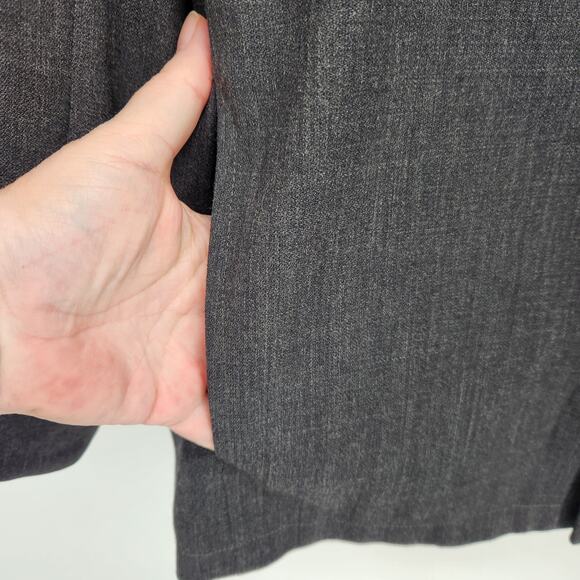 Bachrach Charcoal Gray 100% Wool Button Down City Coat Jacket Overcoat Men's XL - Picture 5 of 9